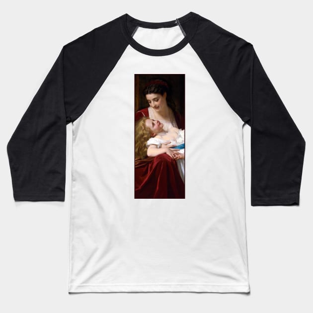 Maternal Affection by Hugues Merle Baseball T-Shirt by academic-art